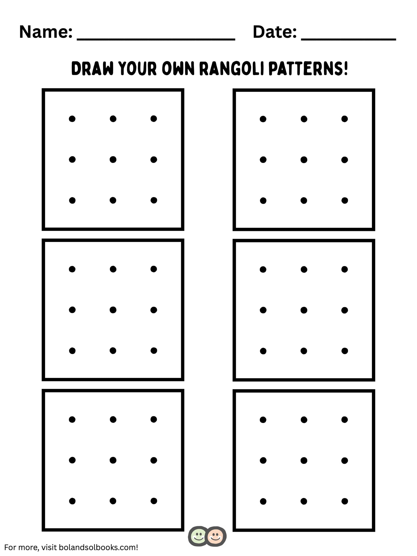 Free Rangoli Coloring Sheets